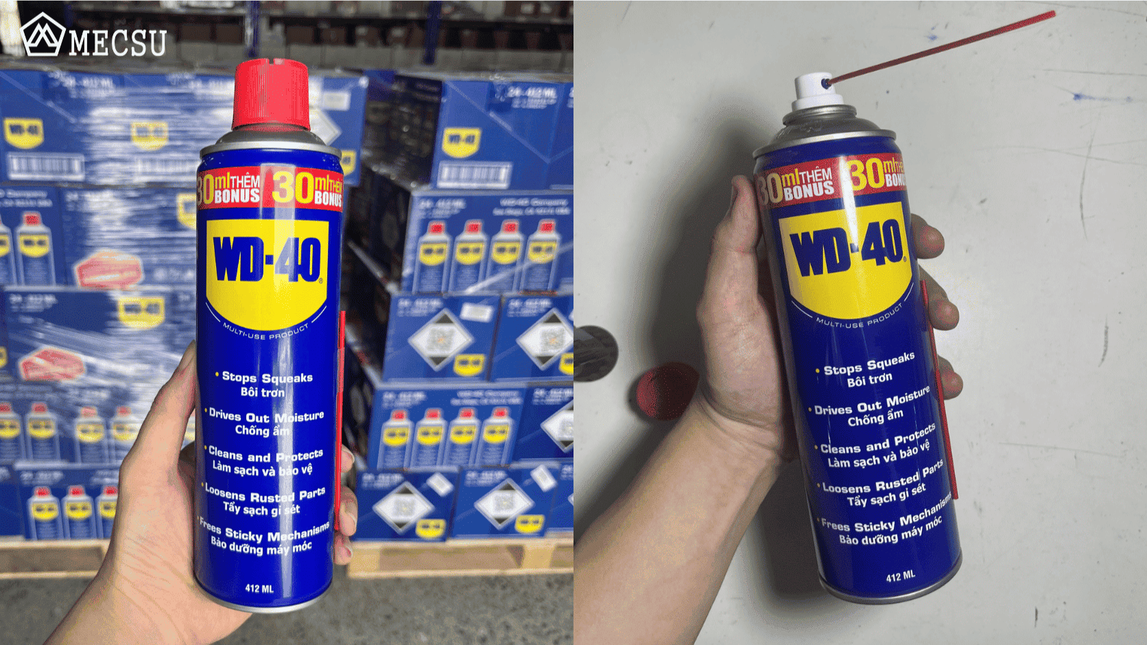 Chai Xịt Đa Năng Bôi Trơn Chống Rỉ Sét 412 ml WD 40